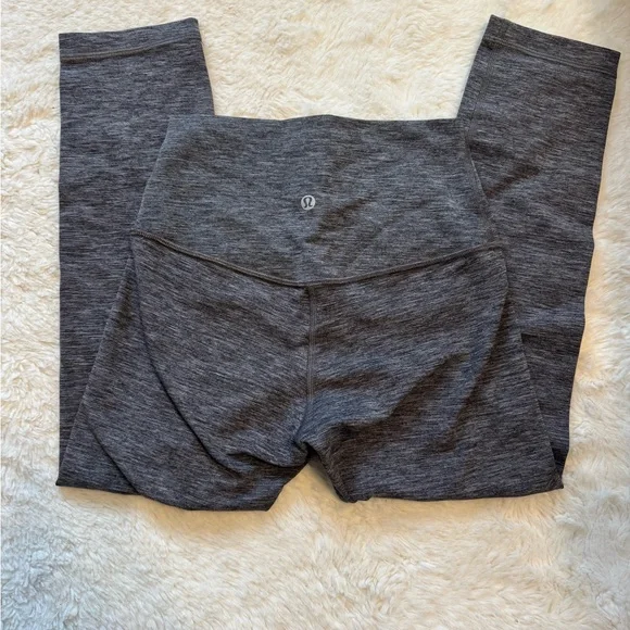 Lululemon Gray Leggings Align HR Crop 21” - Picture 2 of 6